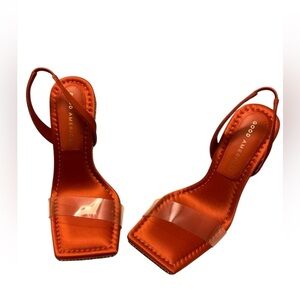 Good American Slingback Ombre Heel
Satin Clear/Crystal Sandal - Size 4